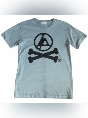 Linkin Park x Johnny Cupcakes From Zero Logo T Shirt Adult Sz M Teal Limited Ed